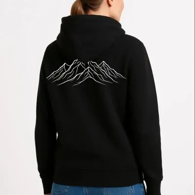 Jin Reş 3 Têl Pembû Kapşonlu Penguen Çapkirî Sweatshirt 2