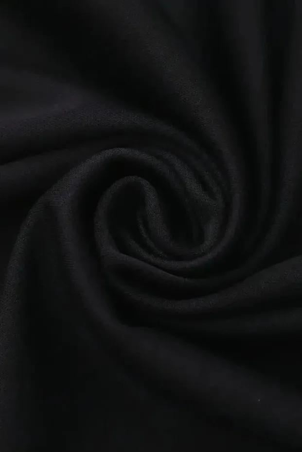 Женски црн oversize велосипед јака печатење маица 3