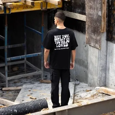 Машки Црн Oversize Велосипед Јака Принт Летен Маица 4