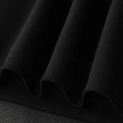 Női Fekete Oversize Macska Mintás Légáteresztő Póló 2