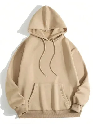 Muršćo Bež 3 Iplik Pamuklo Kapušonlo Kanguru Čeplo Sweatshirt