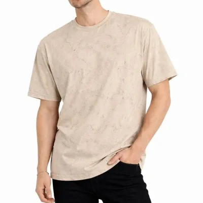 Машки беж oversize кисело перење бицикли јака маица 4