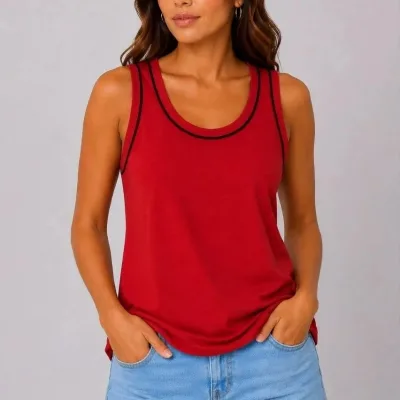 Women's 3-Piece Set Sleeveless Scoop Neck Sports Tank Top 4