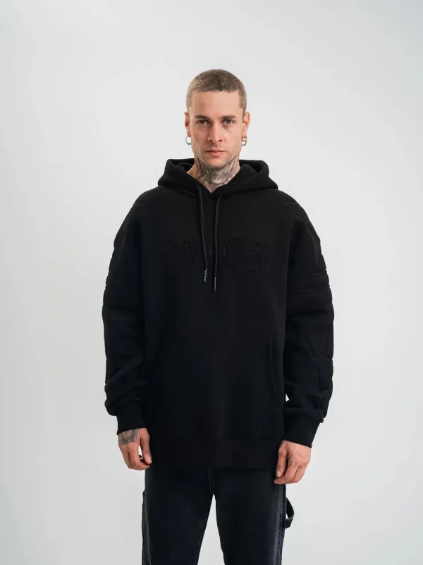 Murš Kaljo Oversize 3 Ipliko Pambuko Nakišli Kapušonli Svetshirt