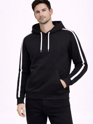 Murš Albo Oversize 3 Firă Bumbac Dungat Capușon Sweatshirt