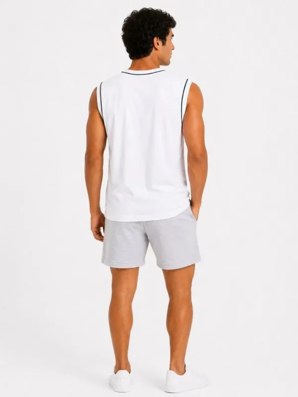 Men's 3-Pack Sleeveless Bicycle Neck Cotton Sports Vest 7