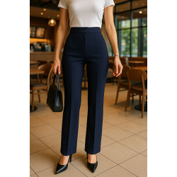 Kadın Lacivert Çımalı Palazzo Pantolon | Şık ve Rahat Kombinlerin Vazgeçilmezi Kadın Lacivert Çımalı Palazzo Pantolon | Şık ve Rahat Kombinlerin Vazgeçilmezi