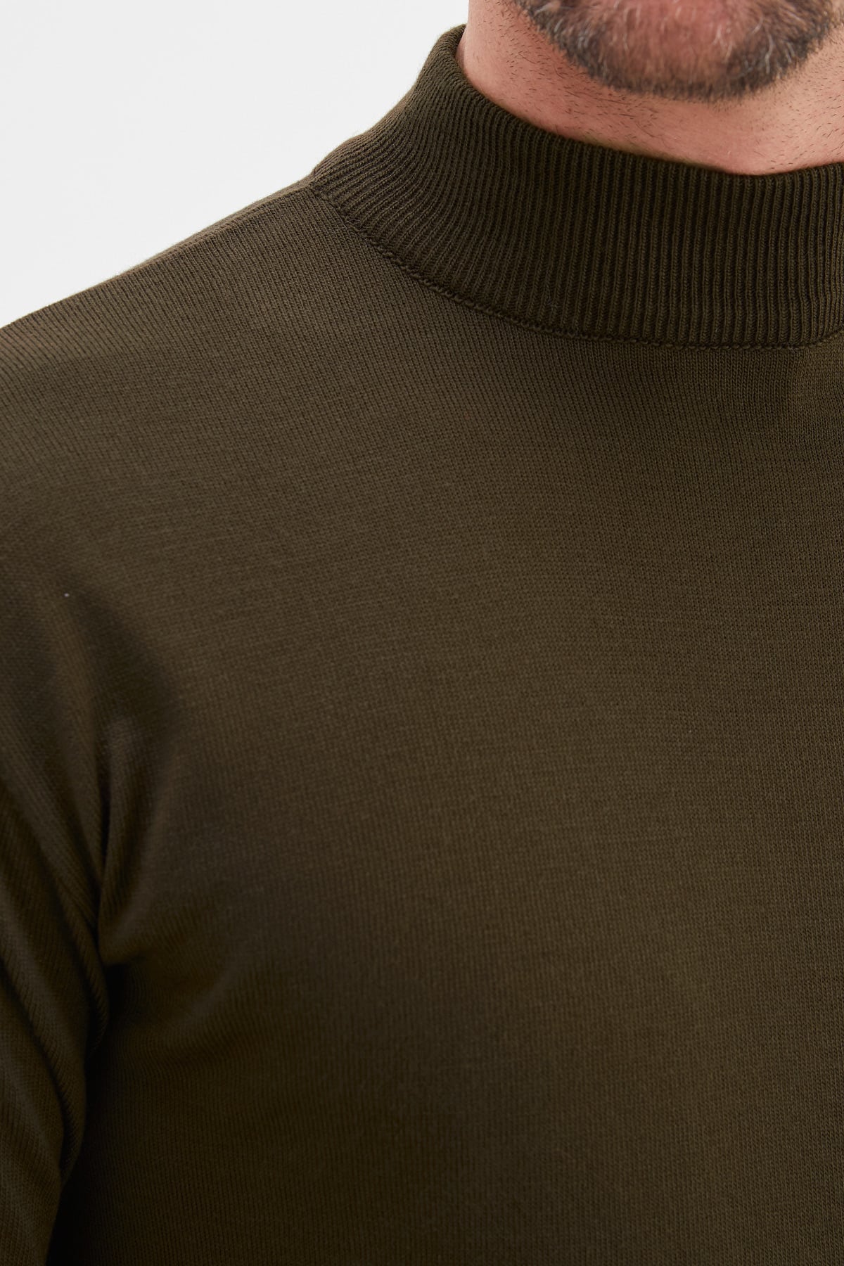 Basic Dik Yaka Regular Fit Triko Kazak 7