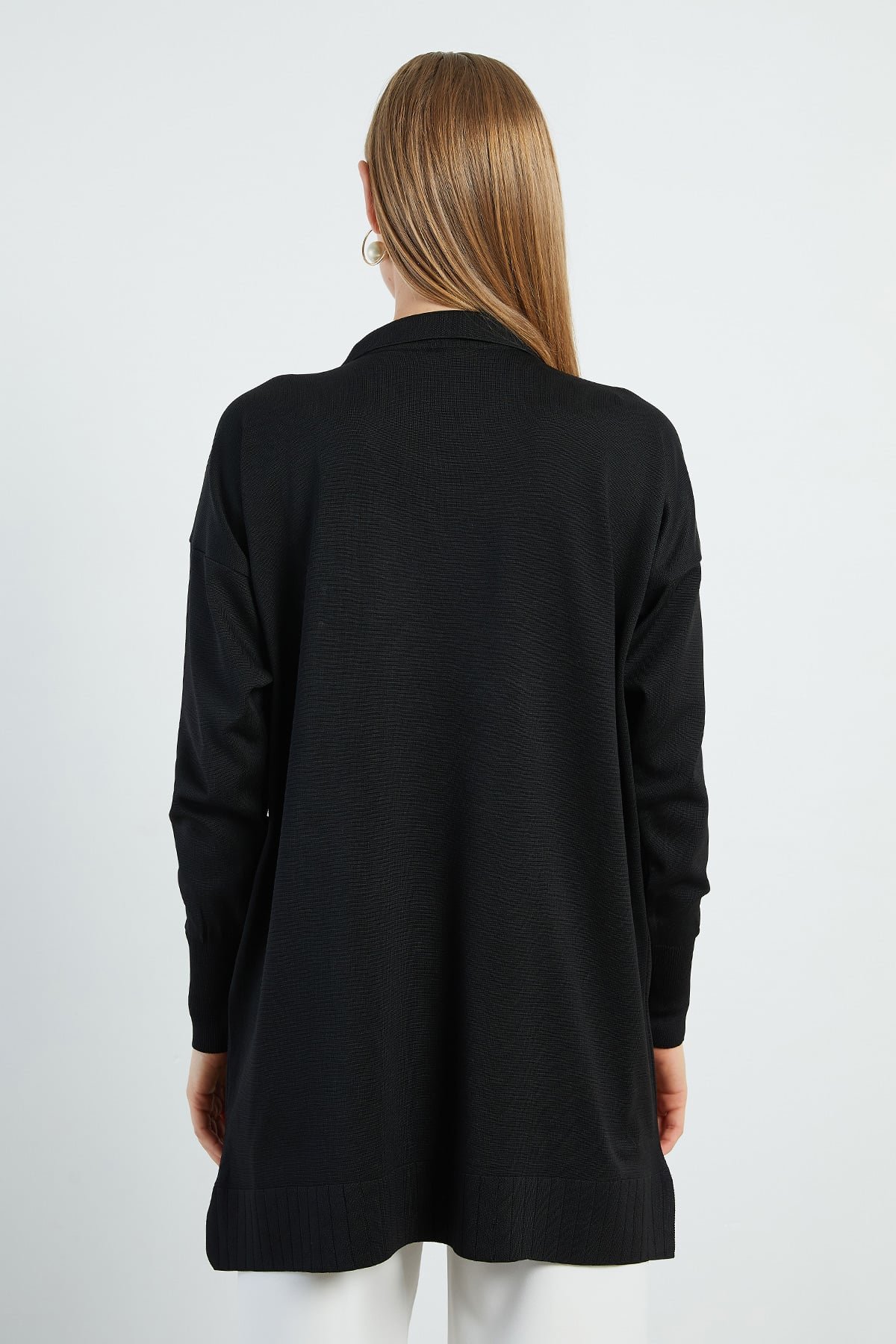 Fullamodest Fularlı Jakarlı Triko Tunik 8