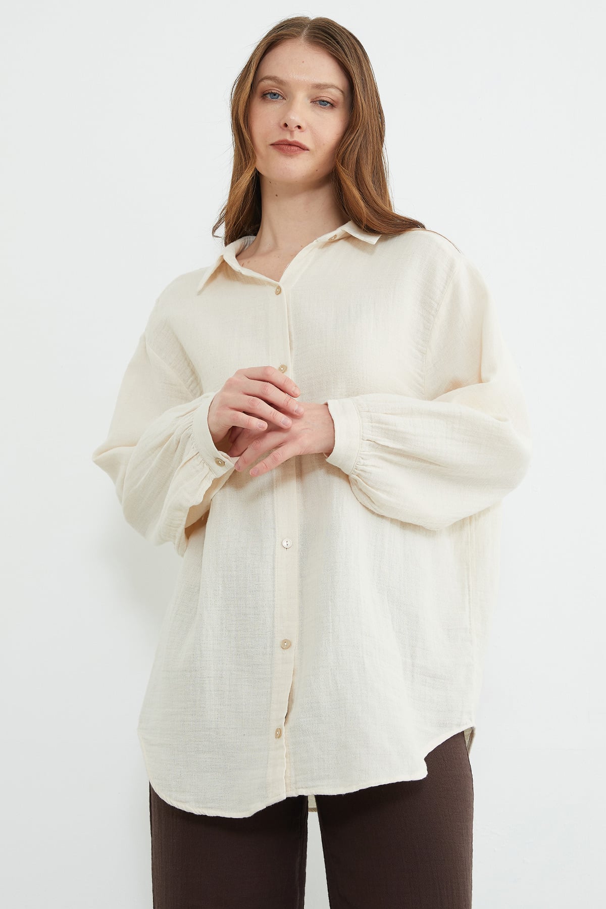 Basic Oversize Gömlek 5