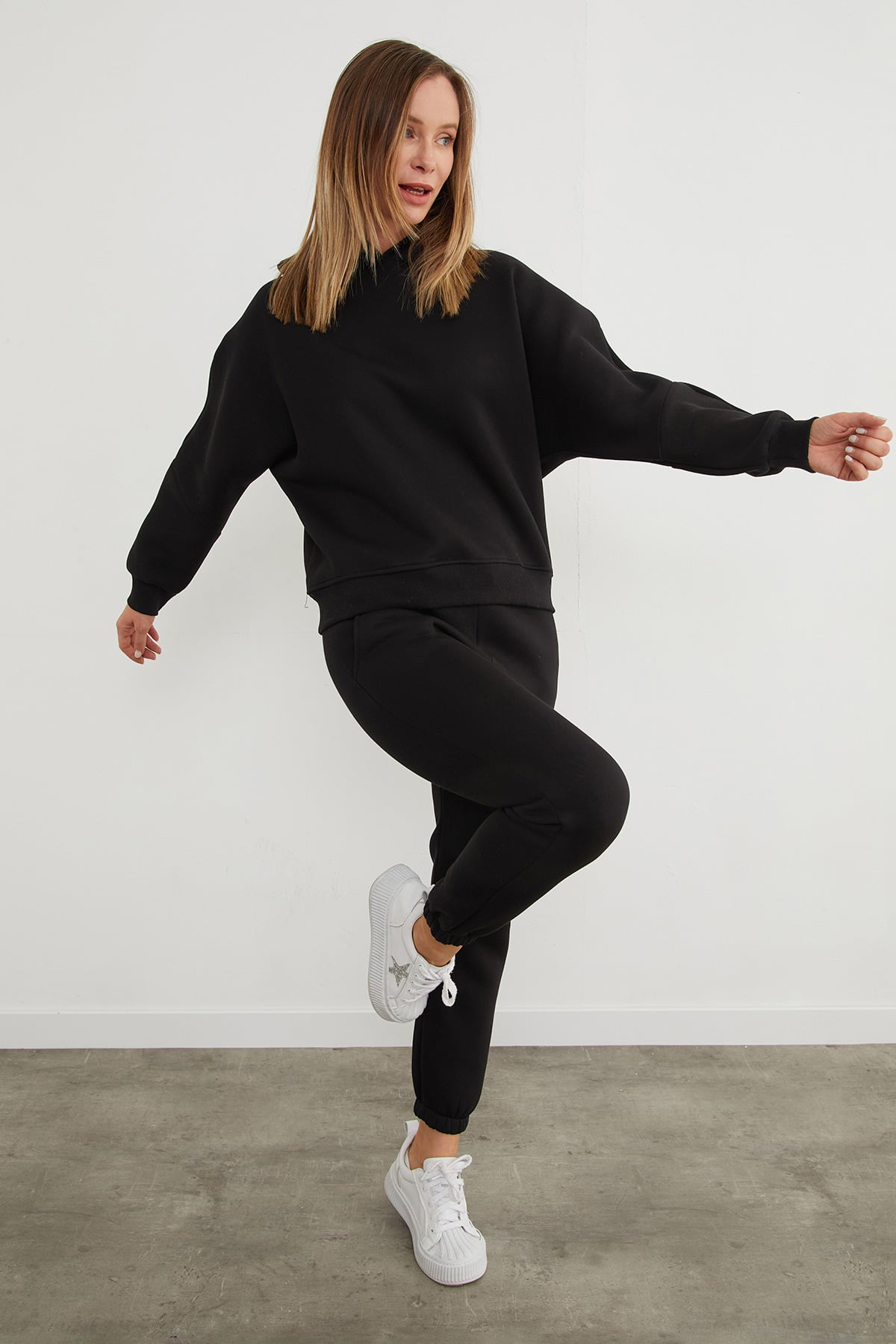 3 İplik Basic Kapüşonlu Jogger Eşofman Takımı 5