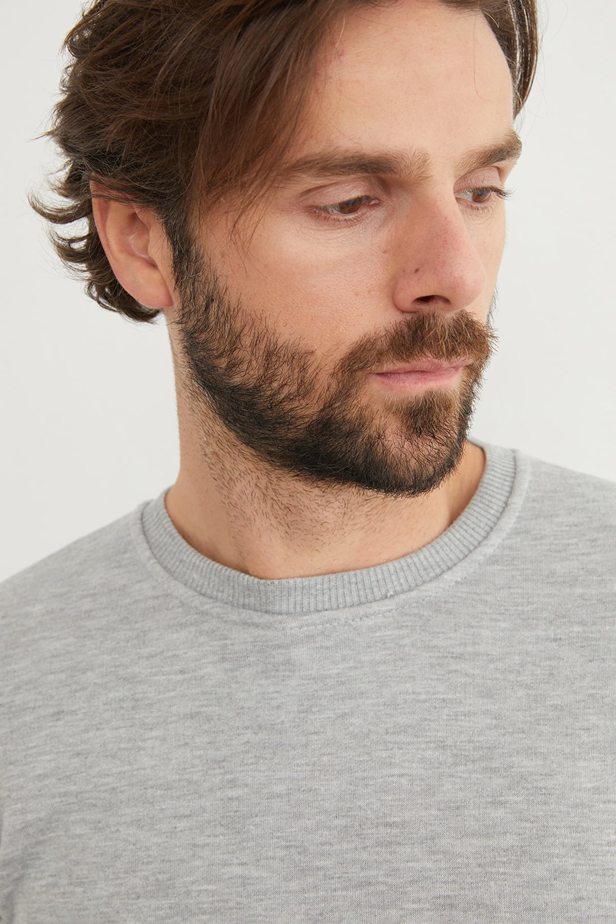 3 İplik Basic Bisiklet Yaka Sweatshirt 5