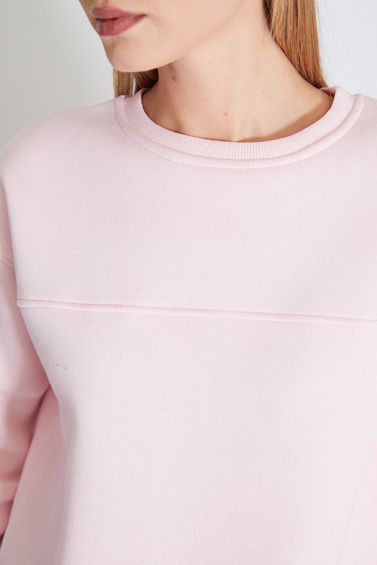 3 İplik Stoperli Oversize Sweatshirt 4