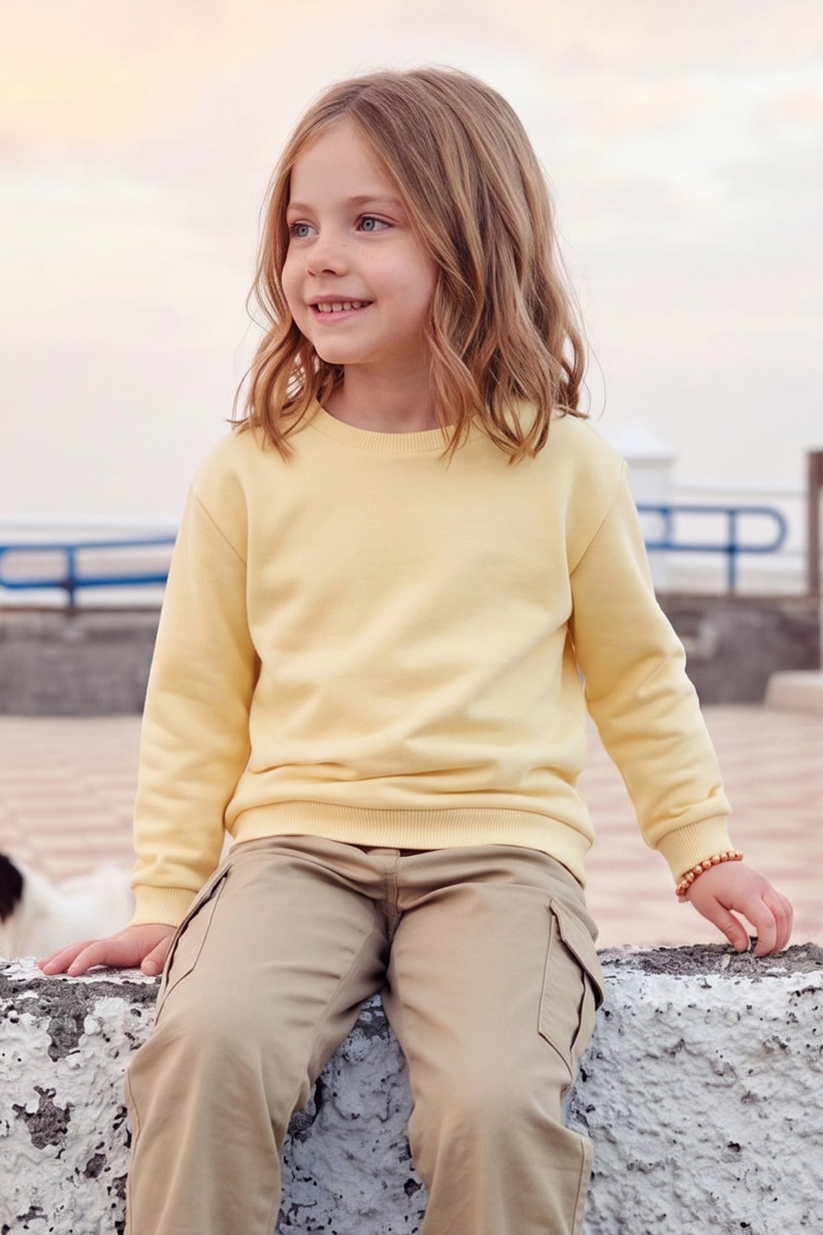 3 İplik Basic Unisex Çocuk Sweatshirt