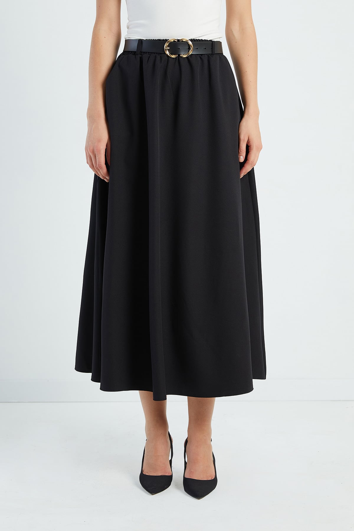 Beli Kemerli Maxi Boy Etek 6