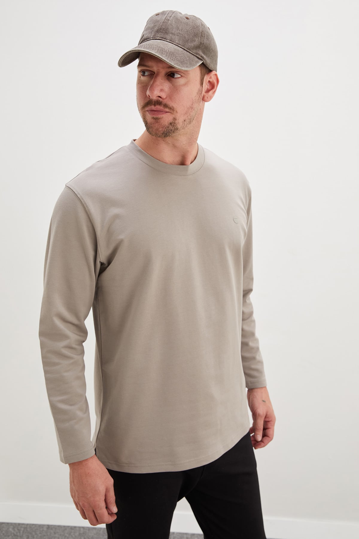 Erkek Siyah Baskılı Bisiklet Yaka Oversize Sweatshirt 7