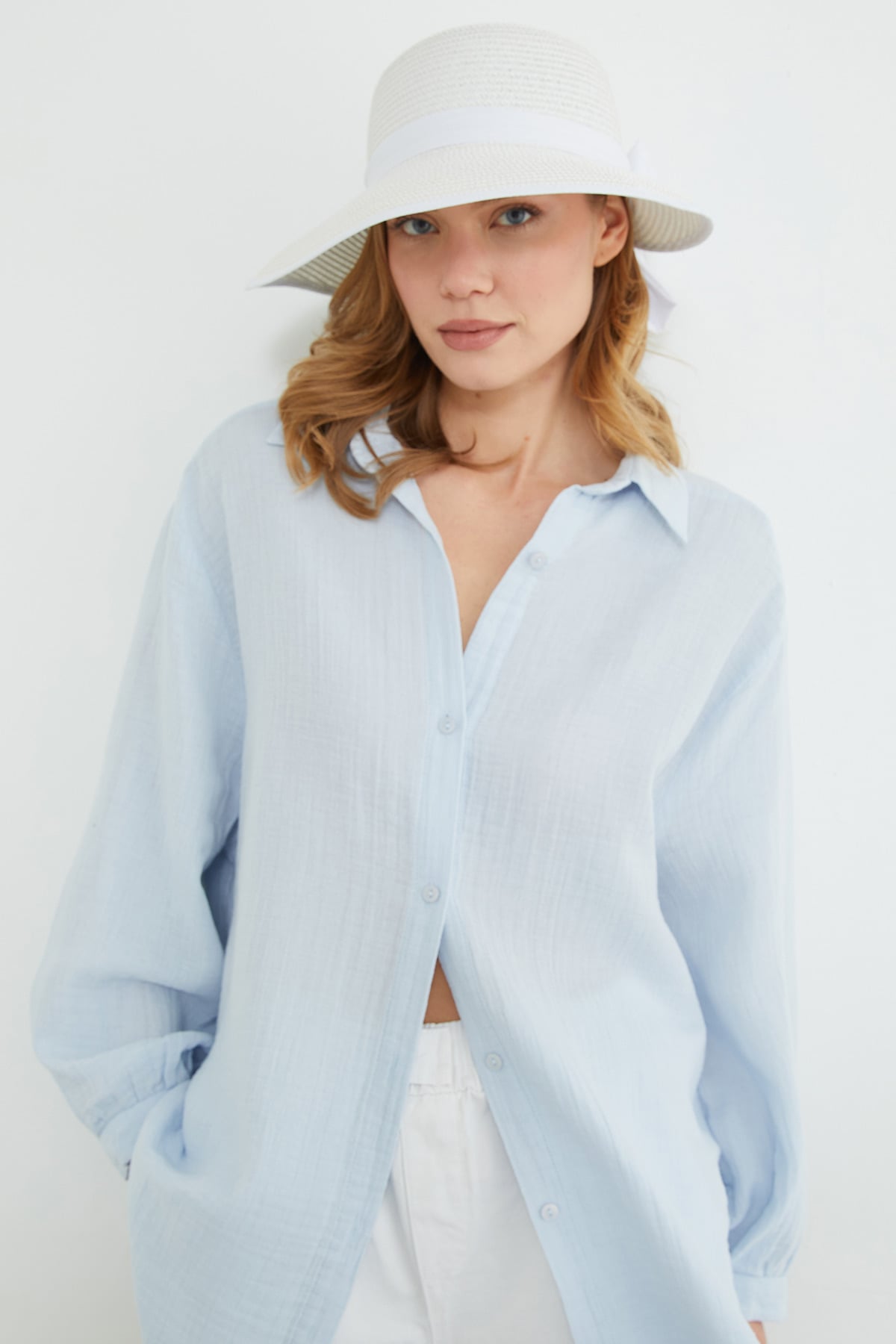 Basic Oversize Gömlek 7
