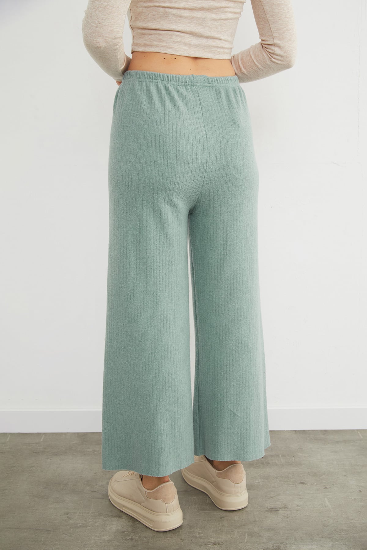 Basic Fitilli Beli Lastikli Pantolon 6