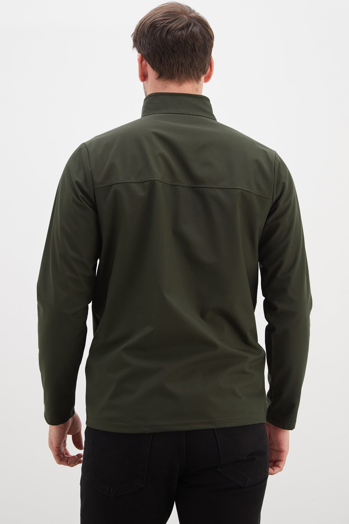 Fermuarlı Dik Yaka Softshell Ceket 8