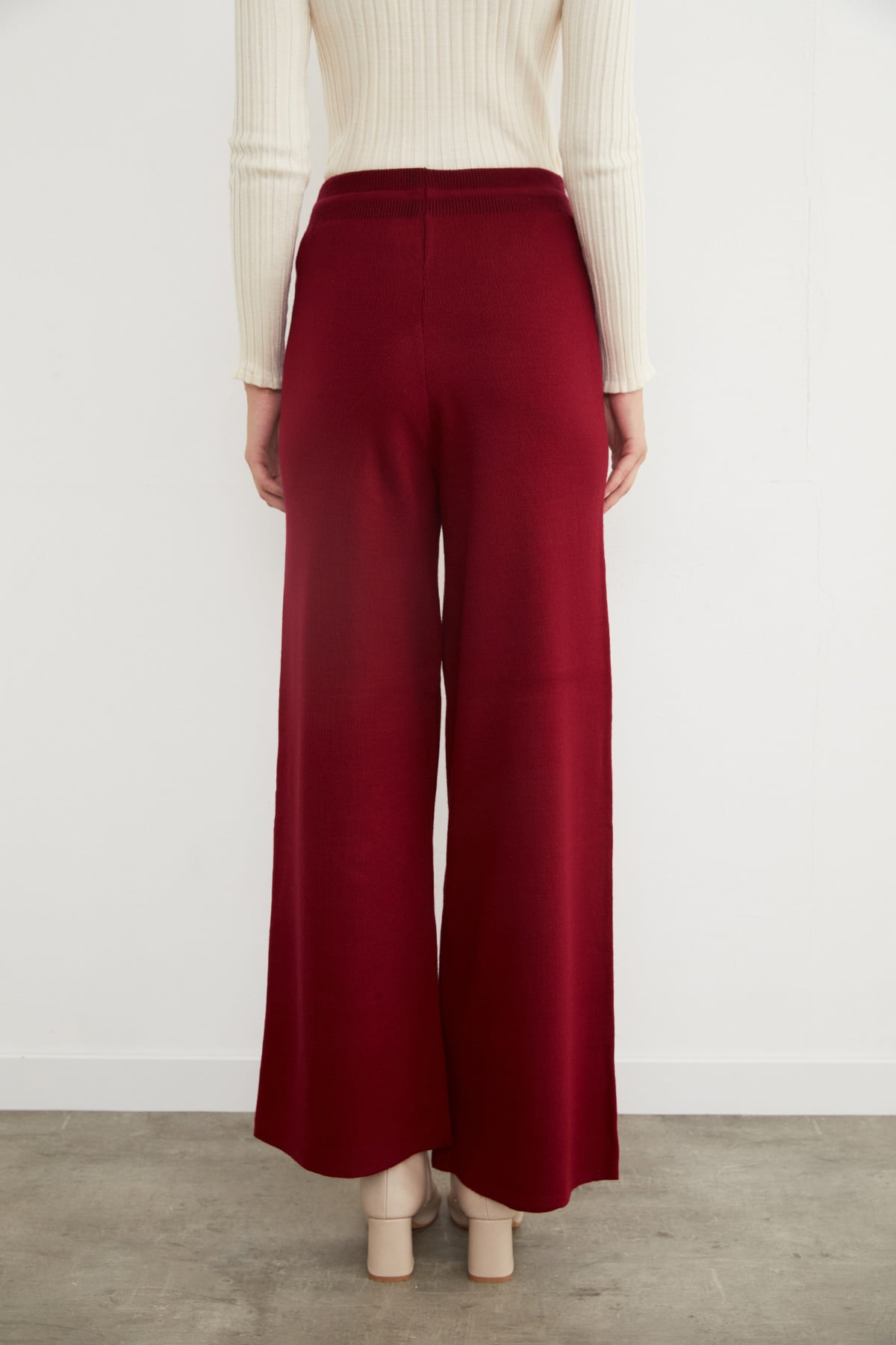 Beli Lastikli Palazzo Triko Pantolon 6