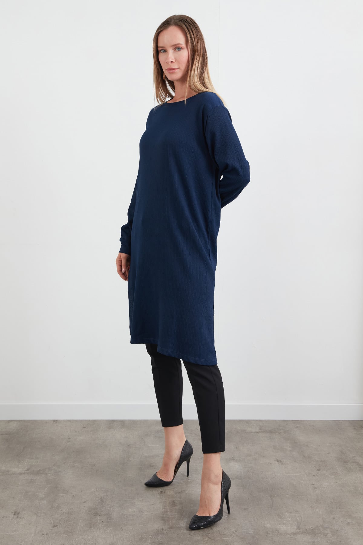 Fullamodest Basic Yanları Yırtmaçlı Tunik 6