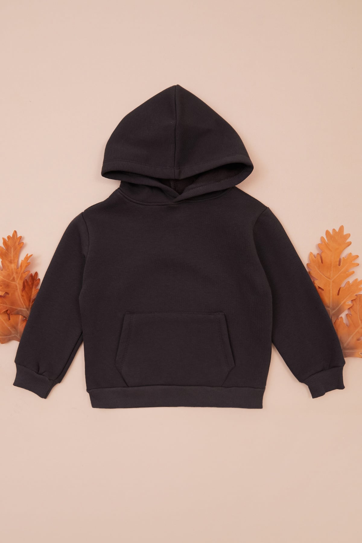 3 İplik Kanguru Cepli Kapüşonlu Unisex Çocuk Sweatshirt 4