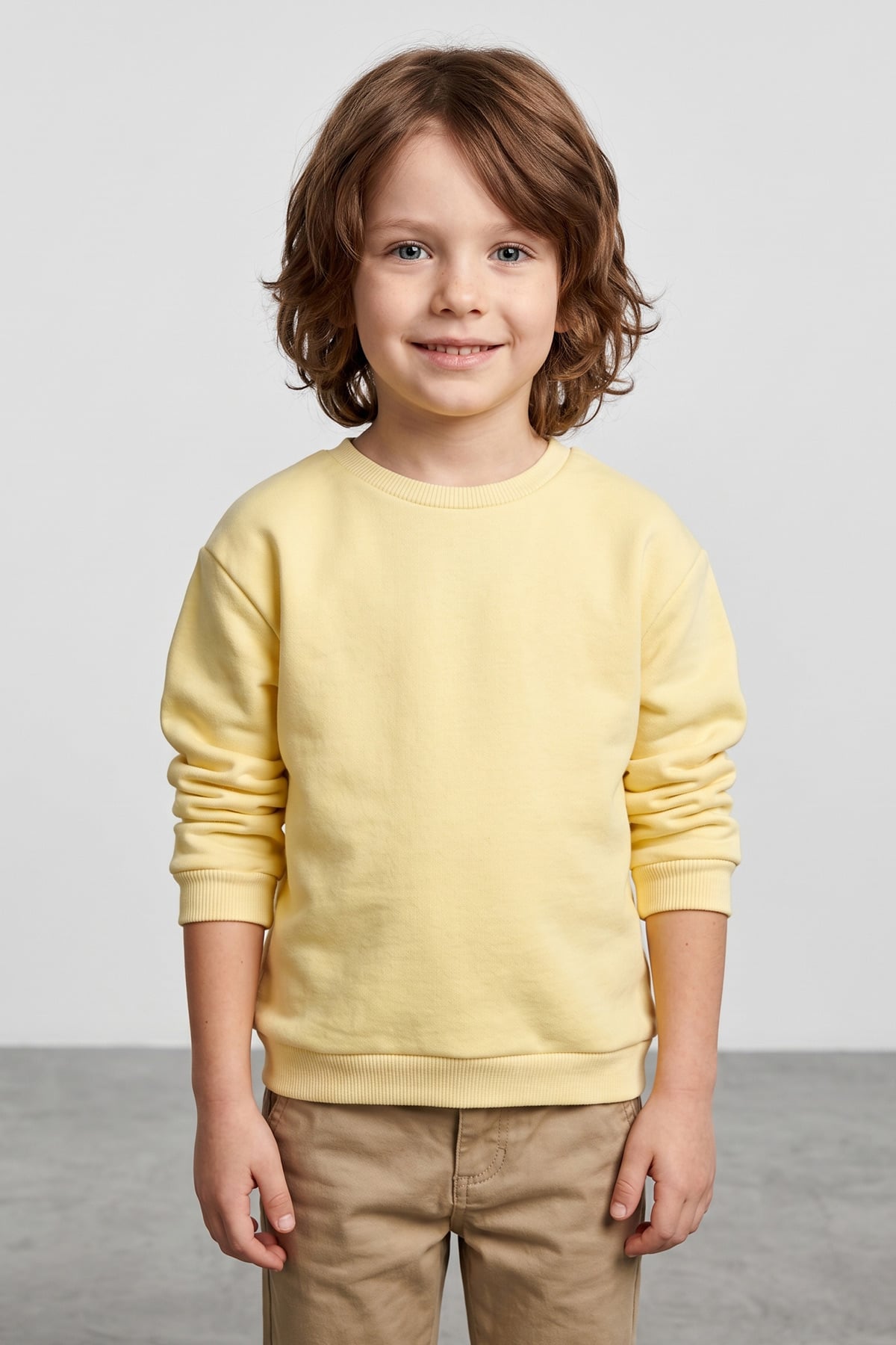 3 İplik Basic Unisex Çocuk Sweatshirt 2