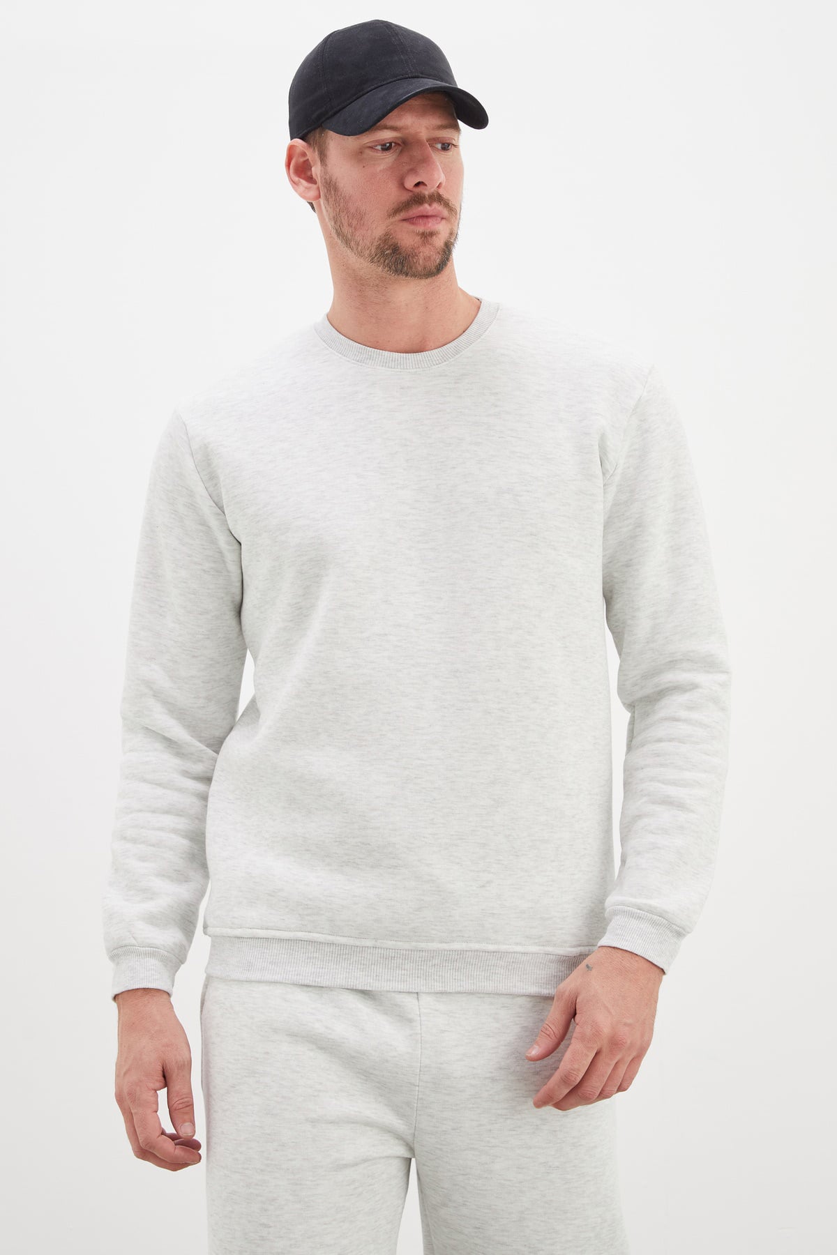 3 İplik Basic Bisiklet Yaka Sweatshirt 7