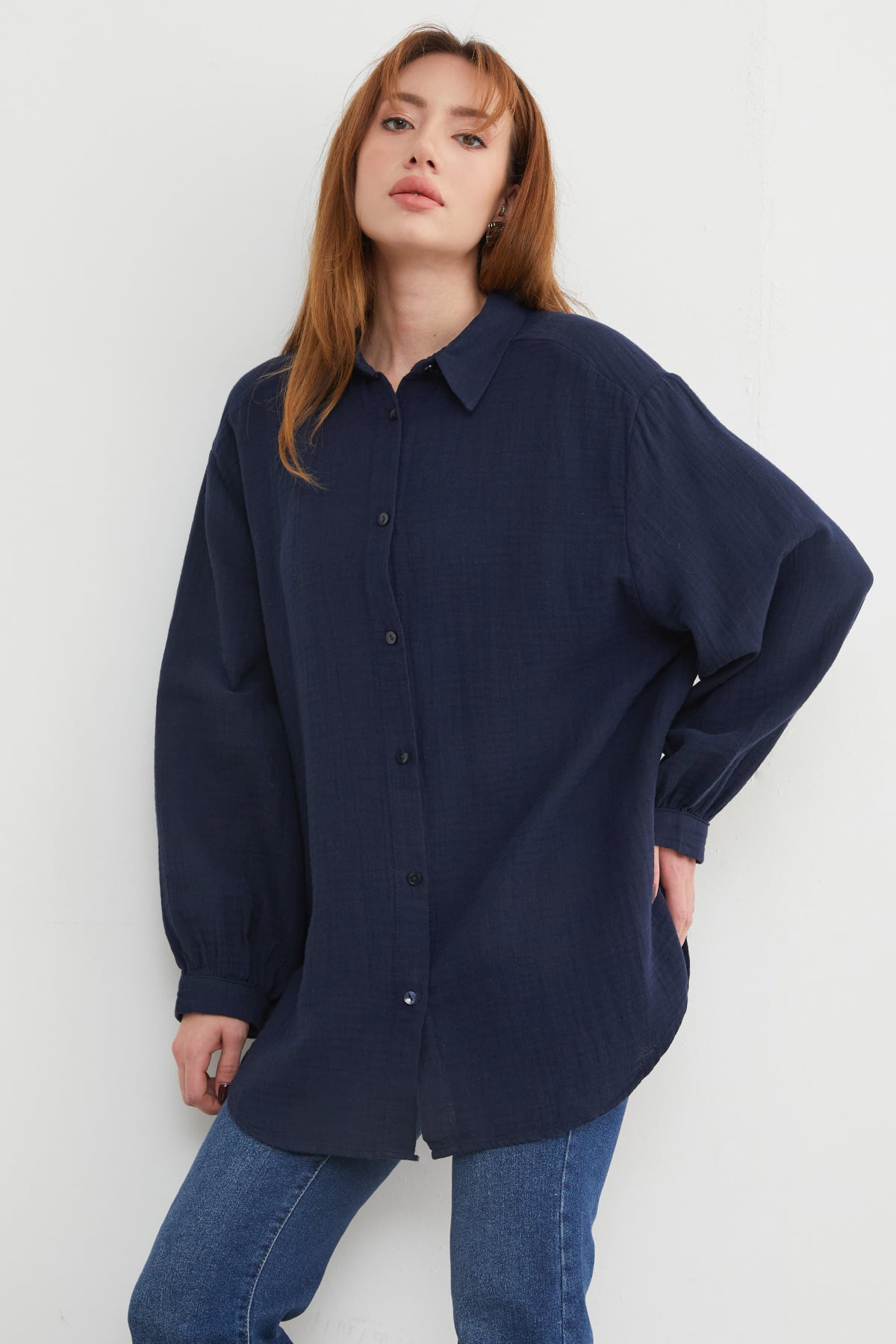 Basic Oversize Gömlek 6