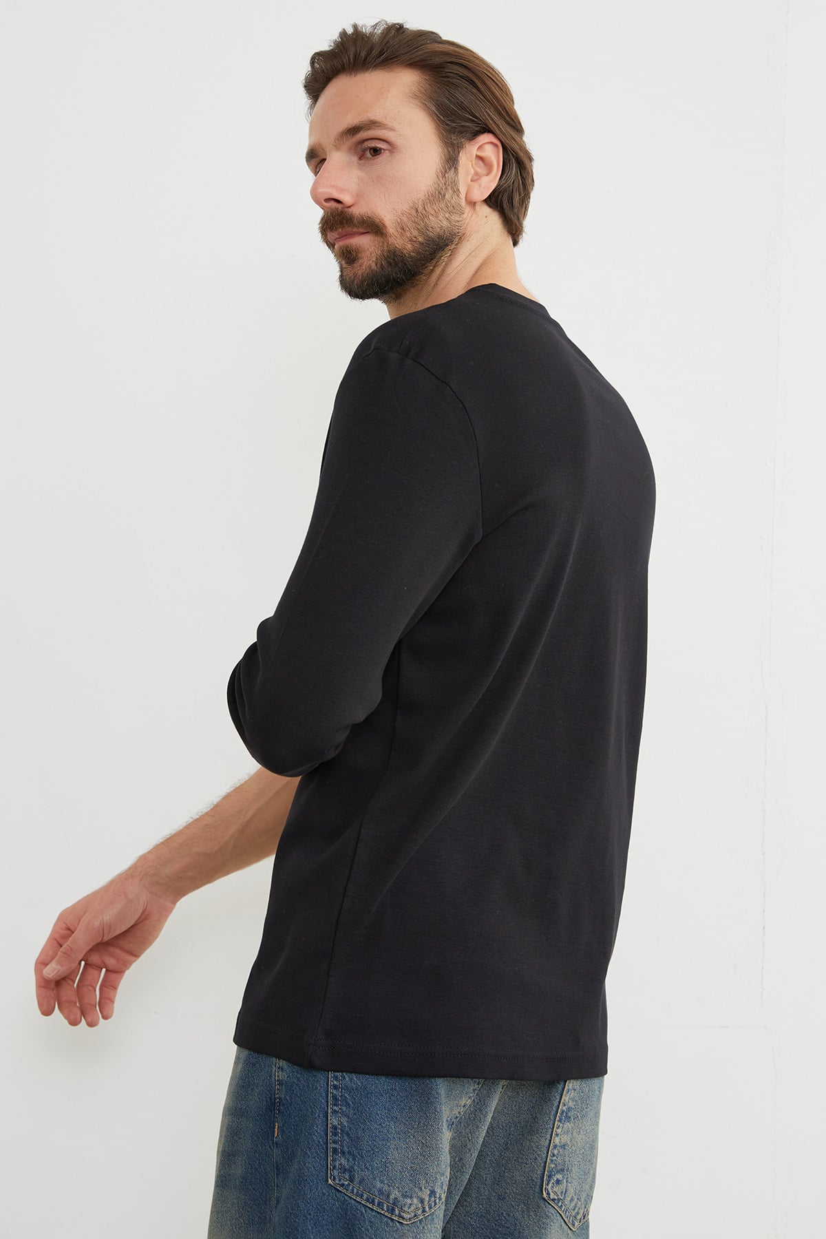 Basic V Yaka Ribanalı Body 7