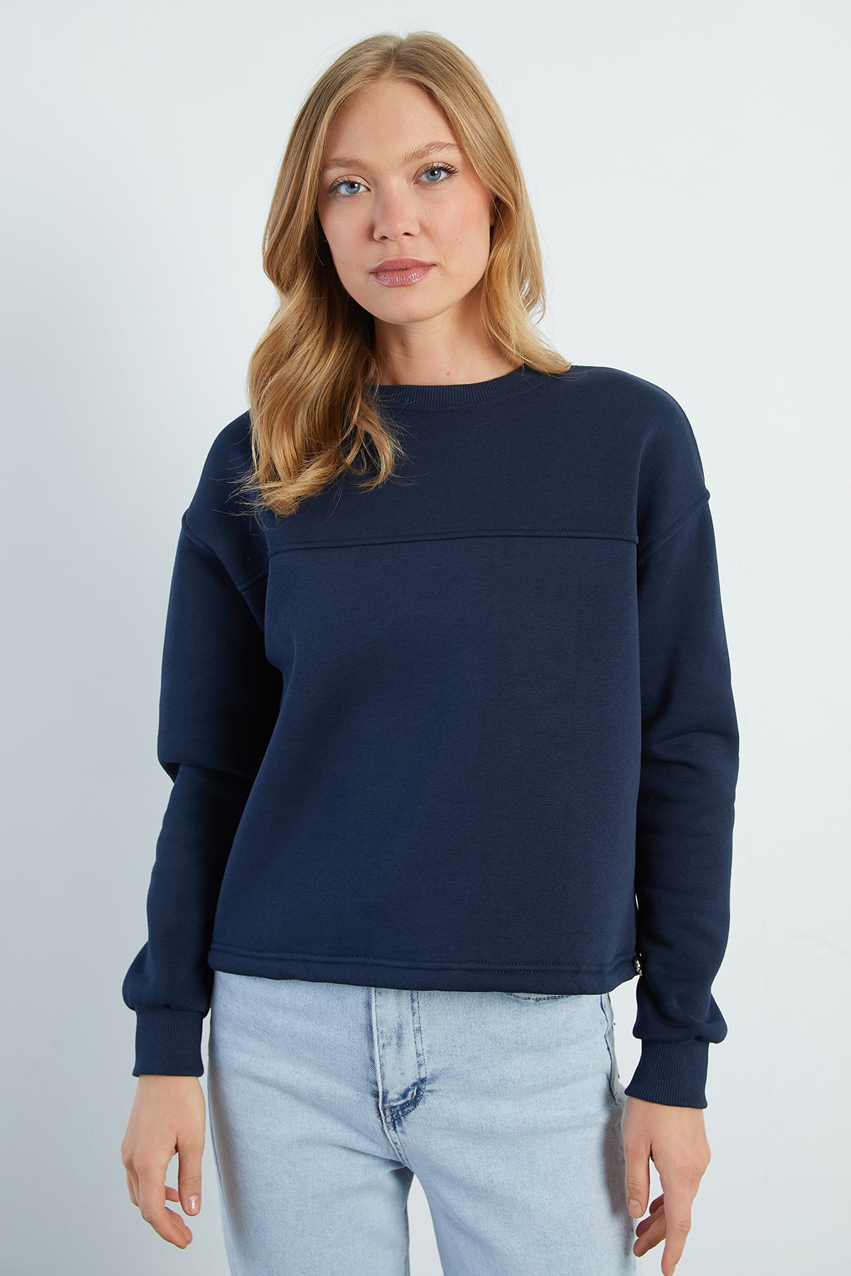 3 İplik Stoperli Oversize Sweatshirt 2