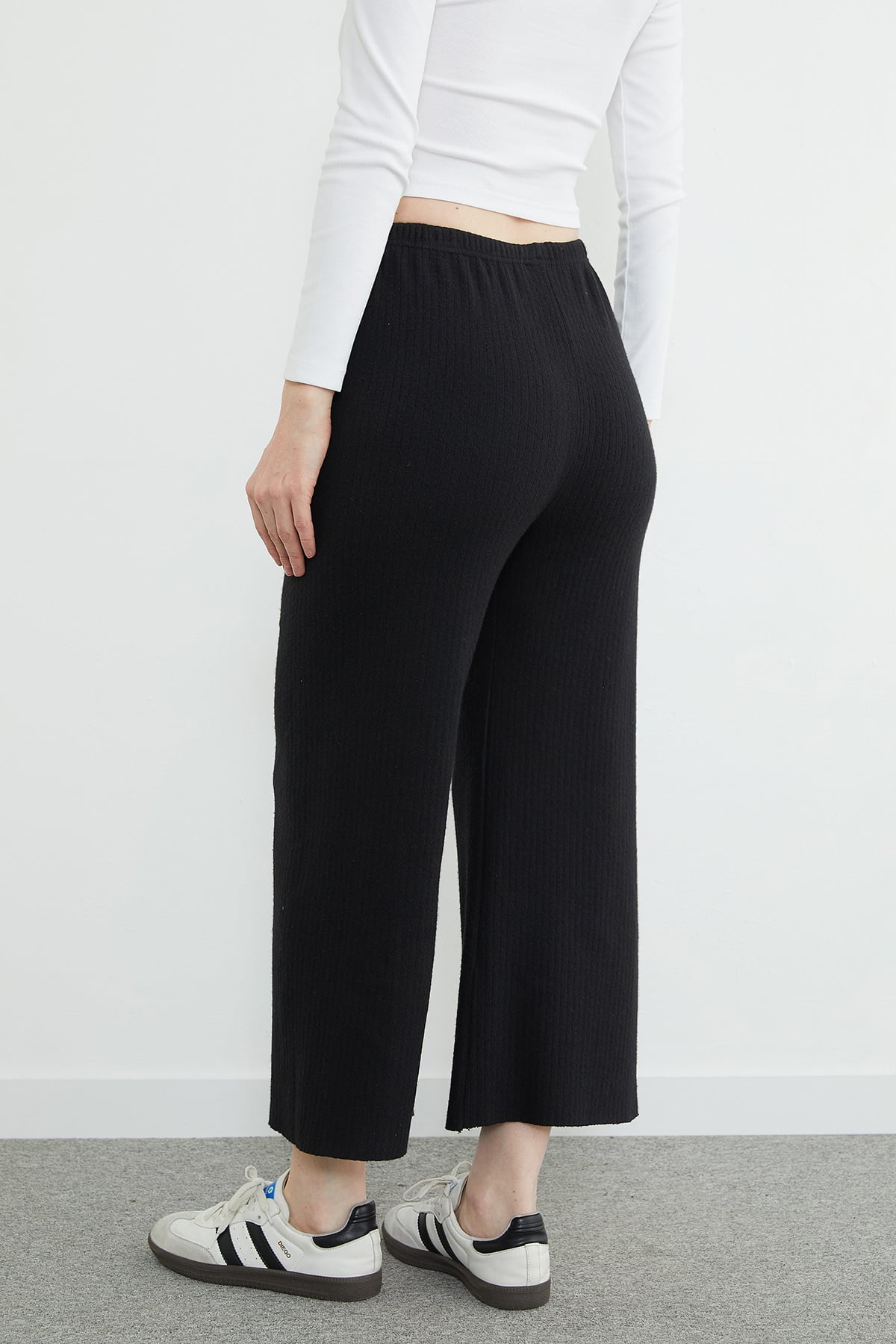 Basic Fitilli Beli Lastikli Pantolon 8