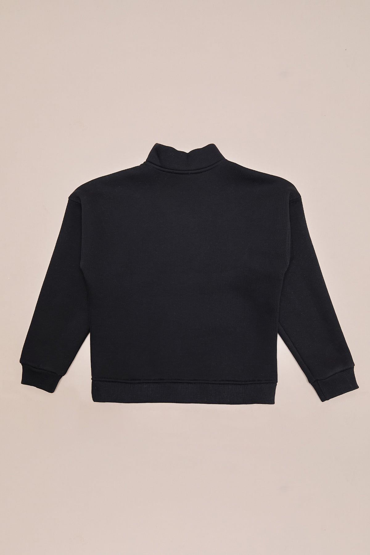 Çocuk Kız 3 İplik Yarım Fermuarlı Dik Yaka Sweatshirt 7