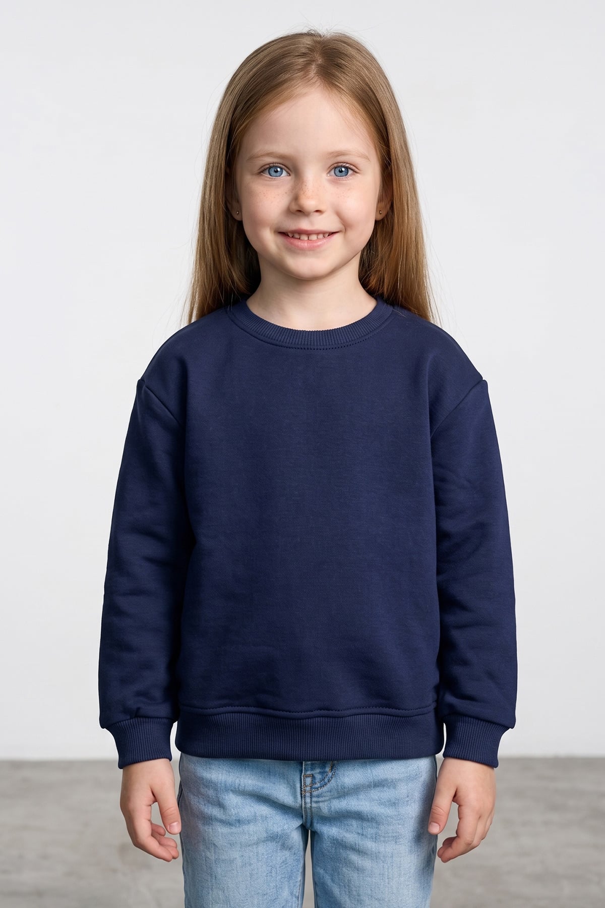 3 İplik Basic Unisex Çocuk Sweatshirt 2