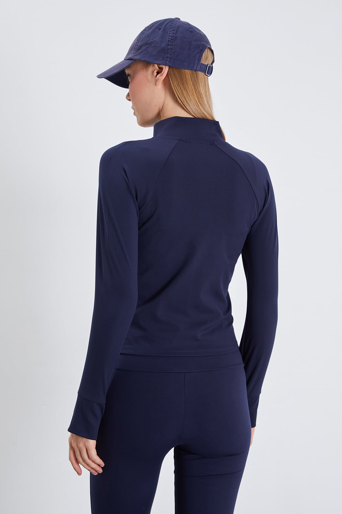Parmak Geçirmeli Dalgıç Kumaş Slim Fit Ceket 8