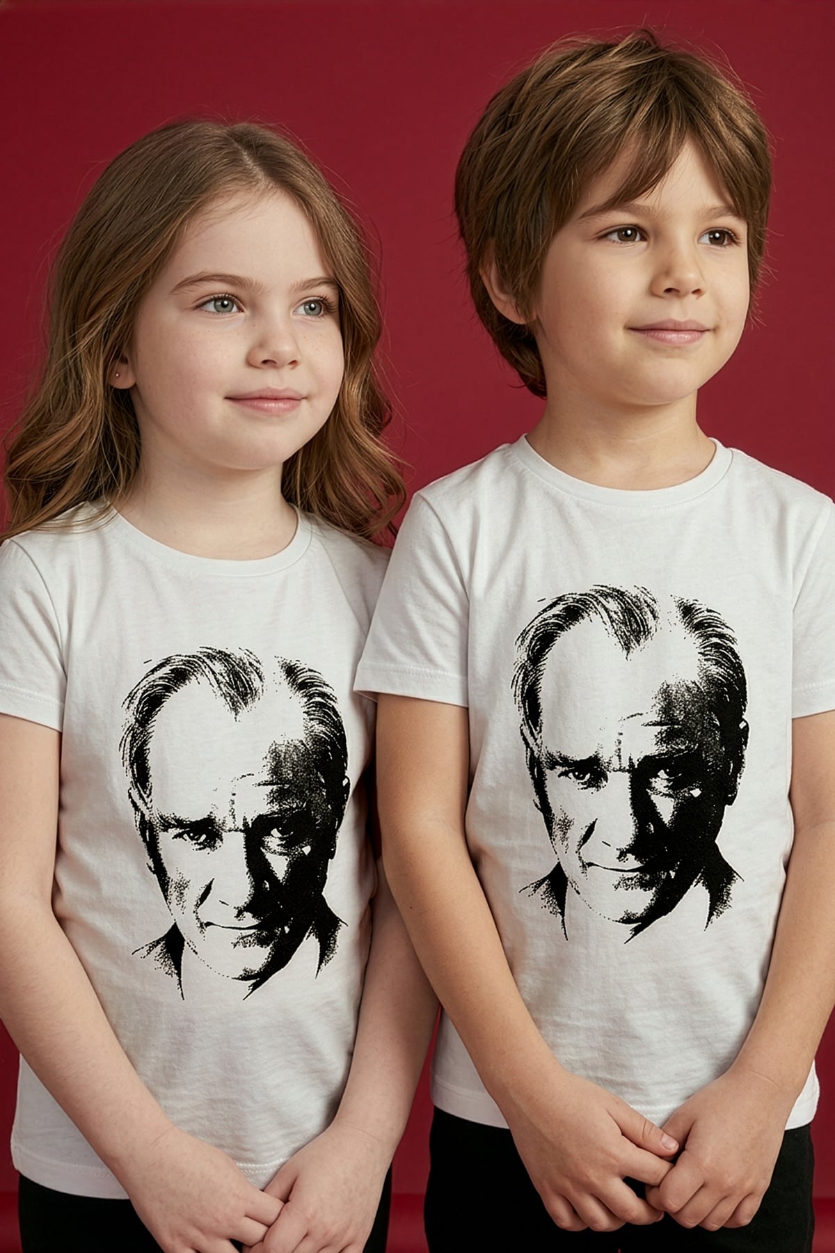23 Nisan Atatürk Baskılı Unisex Çocuk Tişört