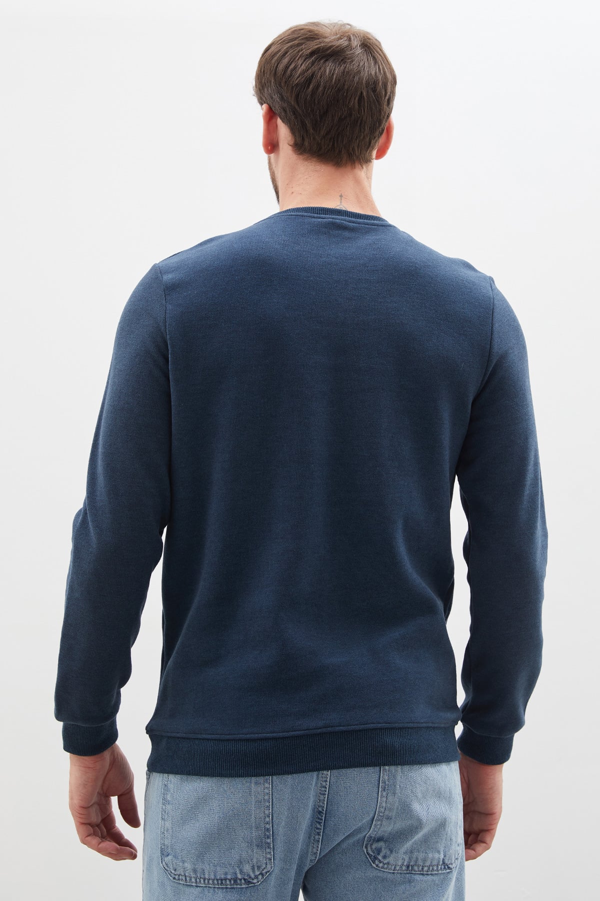 Fitilli Bisiklet Yaka Selanik Örgü Sweatshirt 7