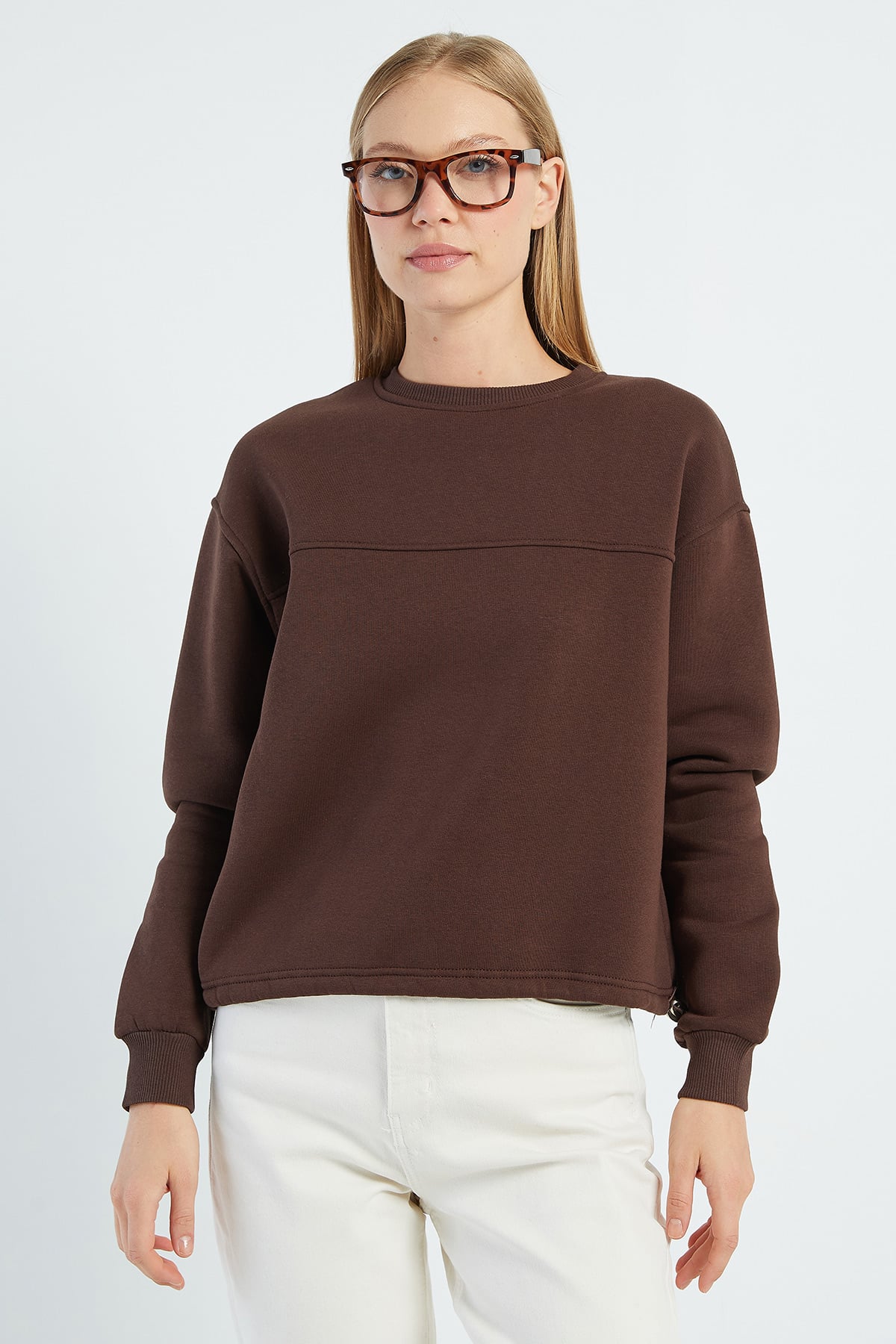 3 İplik Stoperli Oversize Sweatshirt 2
