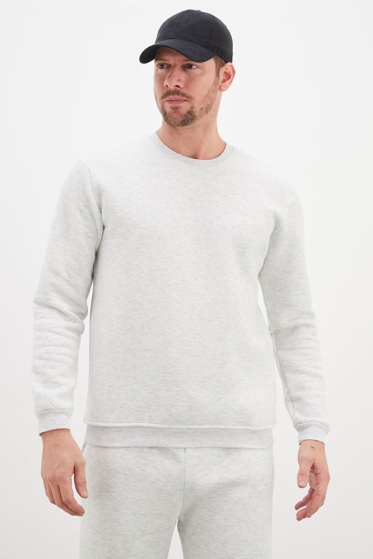 3 İplik Basic Bisiklet Yaka Sweatshirt 2