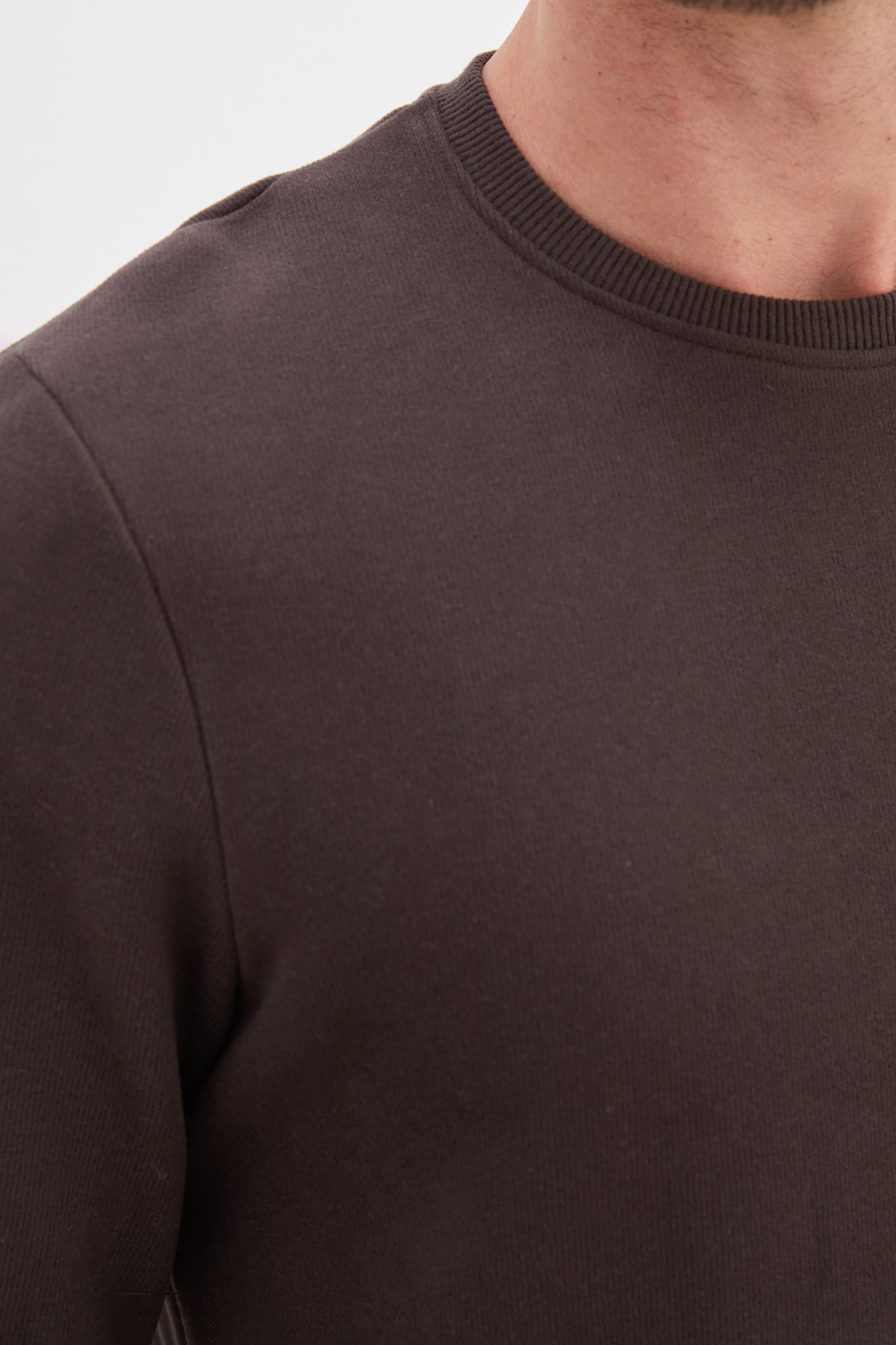 Fitilli Bisiklet Yaka Selanik Örgü Sweatshirt 7