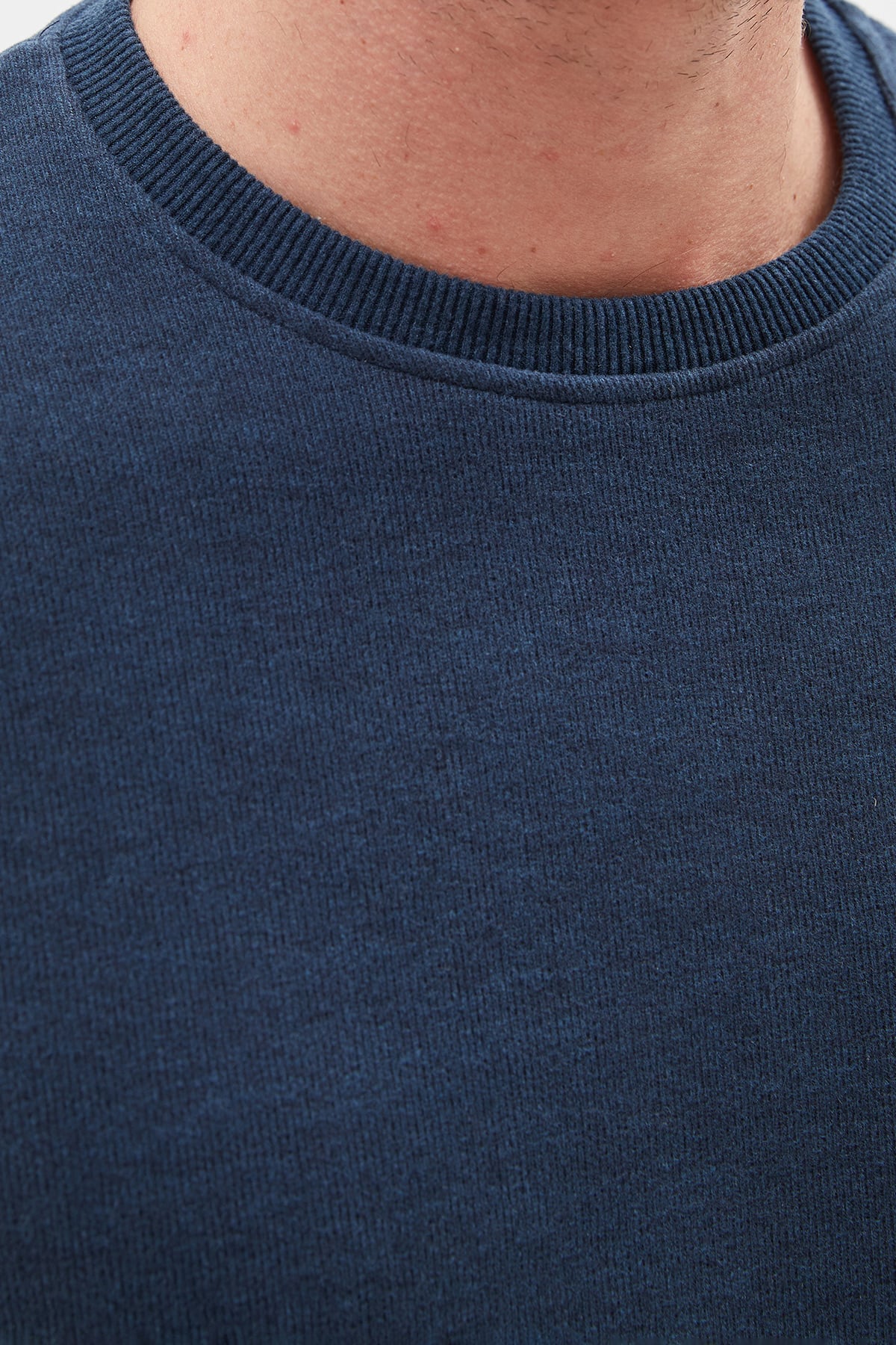 Fitilli Bisiklet Yaka Selanik Örgü Sweatshirt 6