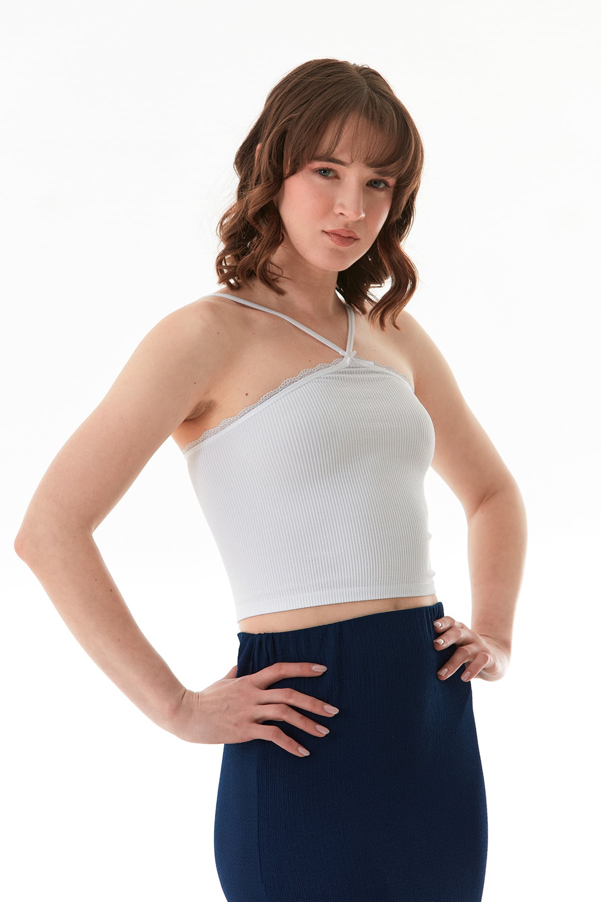 Fitilli Çapraz Askılı Crop Body 6
