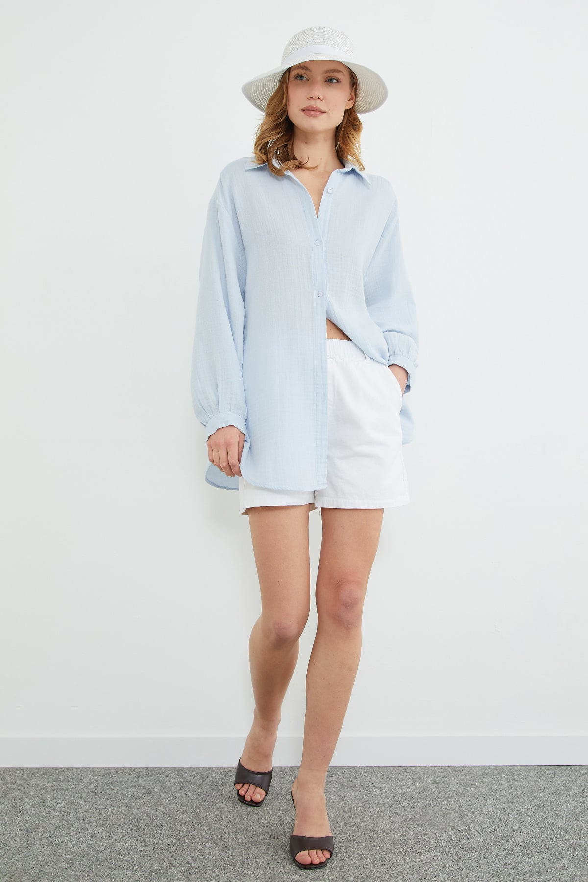 Basic Oversize Gömlek 4