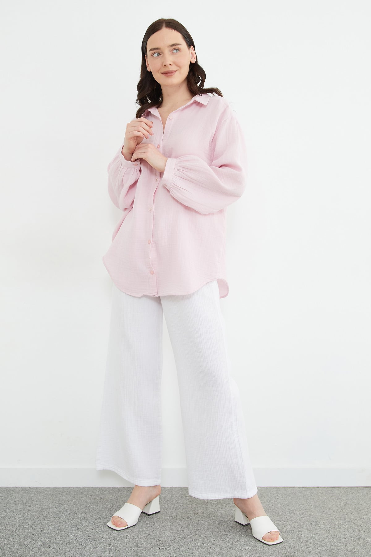 Basic Oversize Gömlek 5