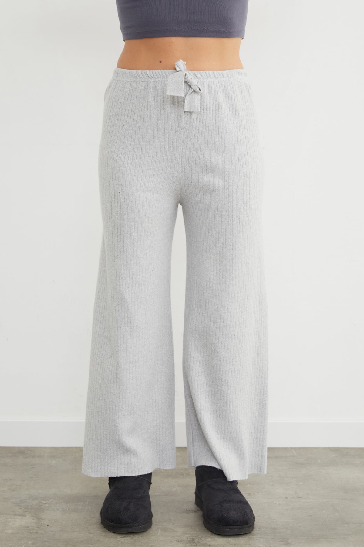 Basic Fitilli Beli Lastikli Pantolon 5