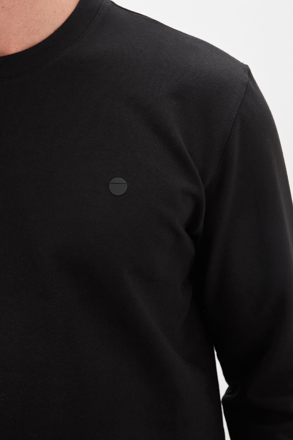 Baskılı Bisiklet Yaka Sweatshirt 7