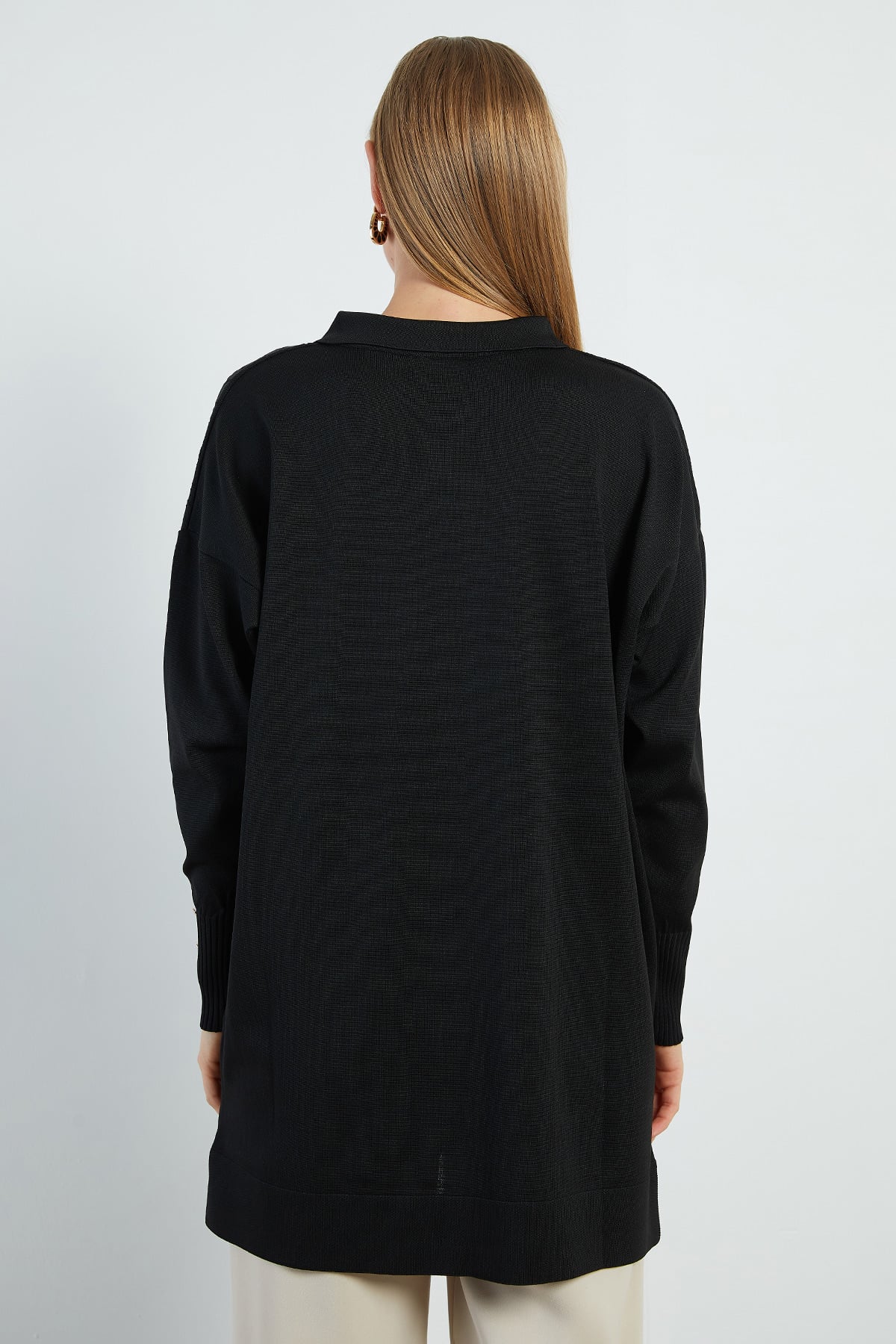 Fullamodest Jakarlı Polo Yaka Tunik 8