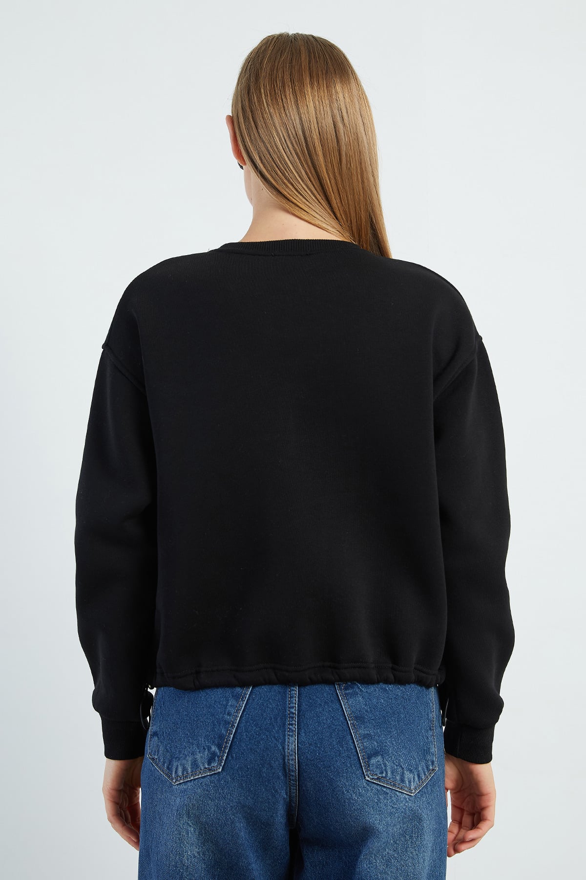 3 İplik Stoperli Oversize Sweatshirt 8