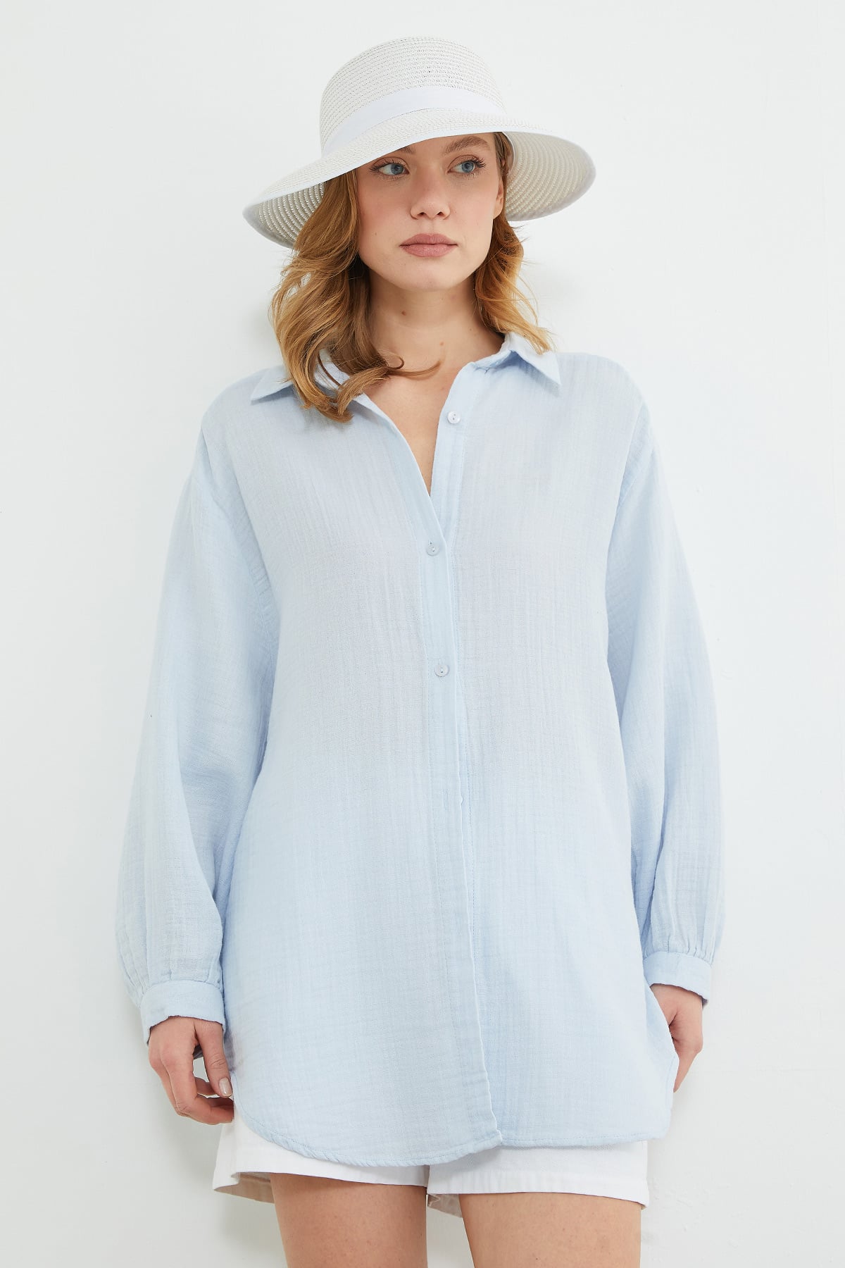 Basic Oversize Gömlek 5