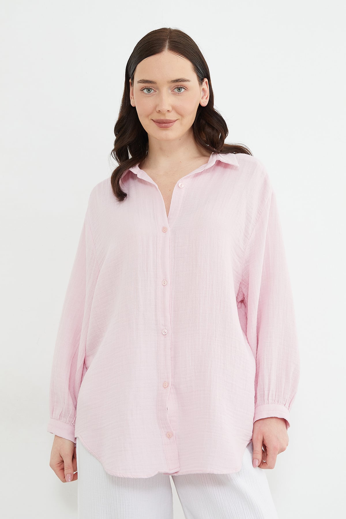 Basic Oversize Gömlek 3